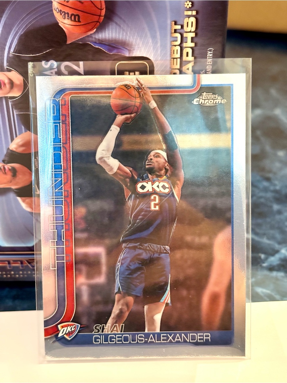 Shai Gilgeous-Alexander Topps Chrome Basketball Card Oklahoma City Thunder - Picture 1 of 2